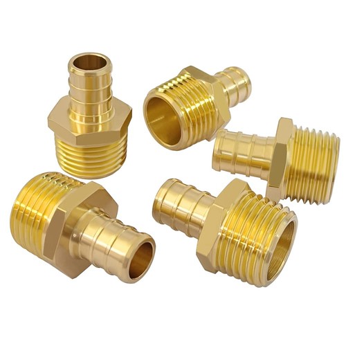 Brass pex npt - brass, male